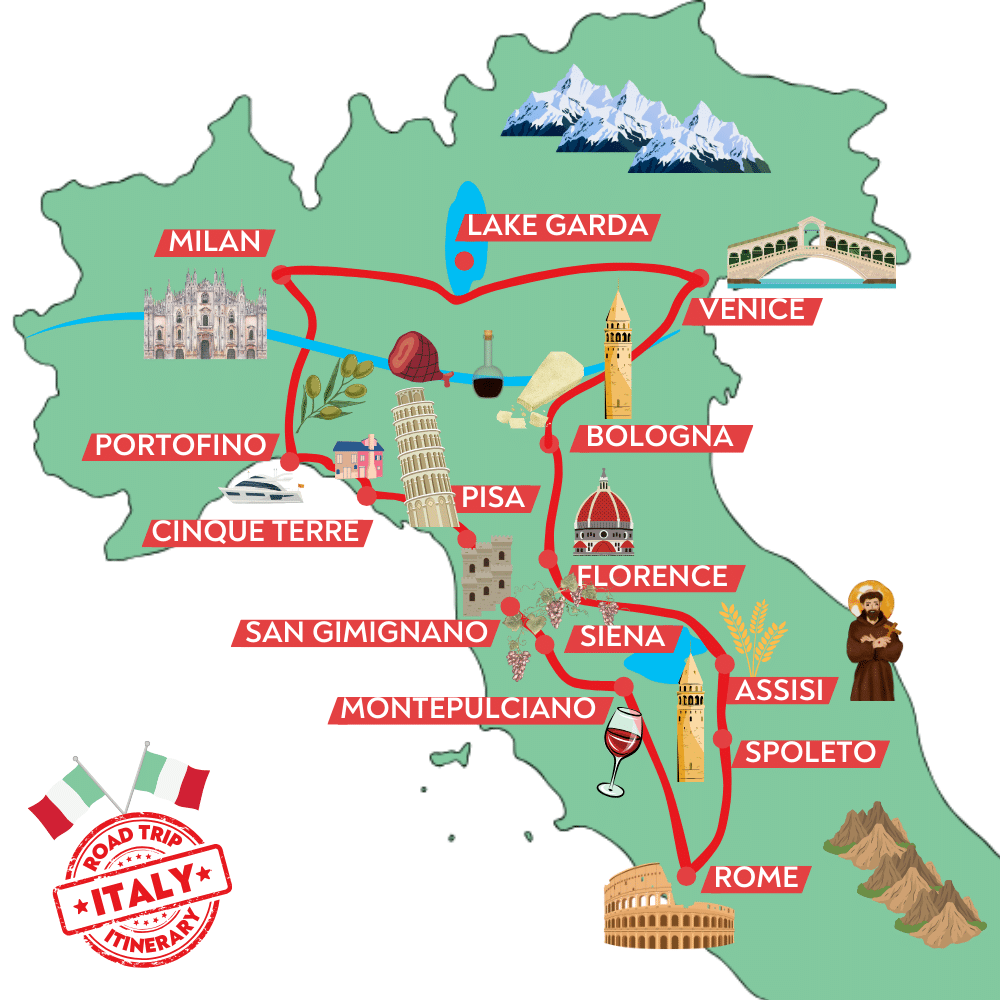 Italsky itinerar